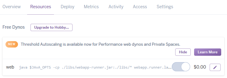 heroku dyno